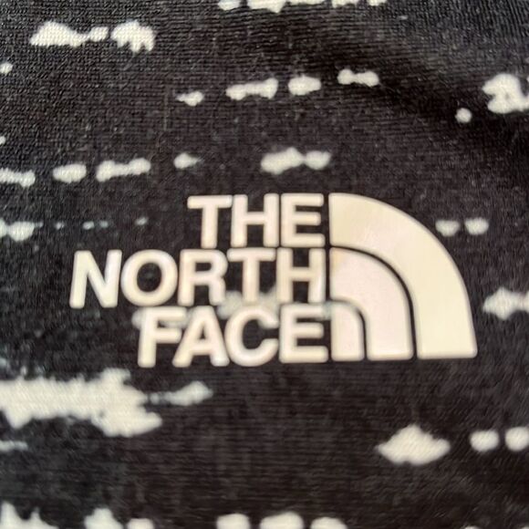 North Face zip hoodie size medium jacket black and white speckled - Picture 4 of 10
